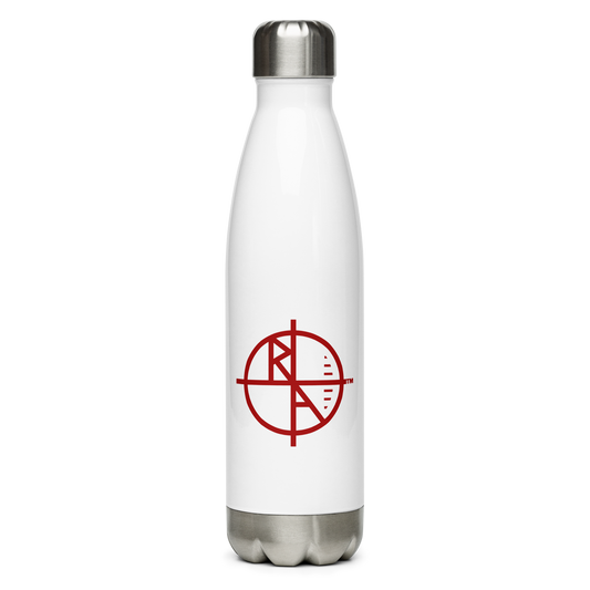 Stainless Steel Water Bottle Red Logo