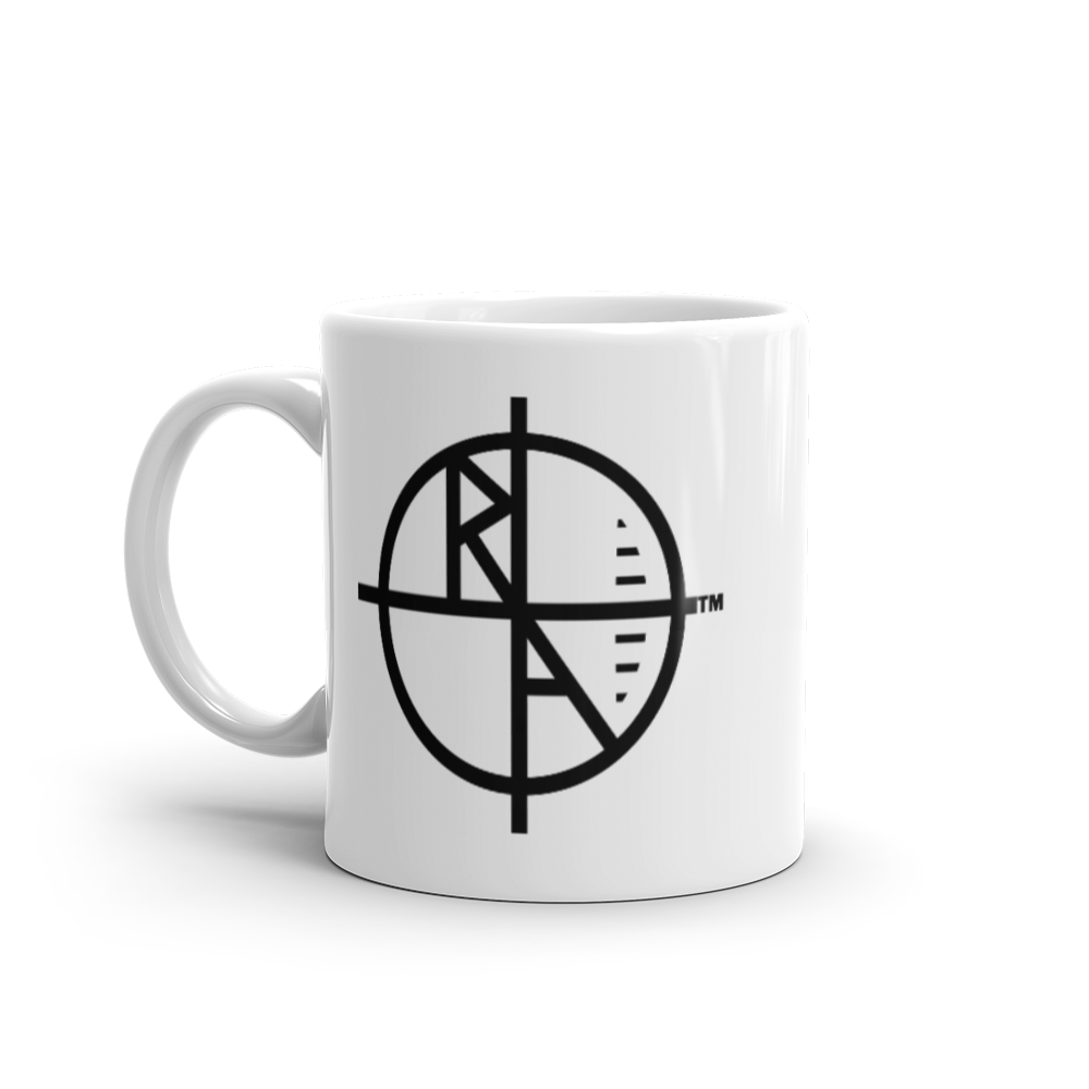 White Mug Black Logo