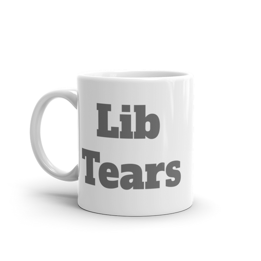 Lib Tears Gray Logo Mug