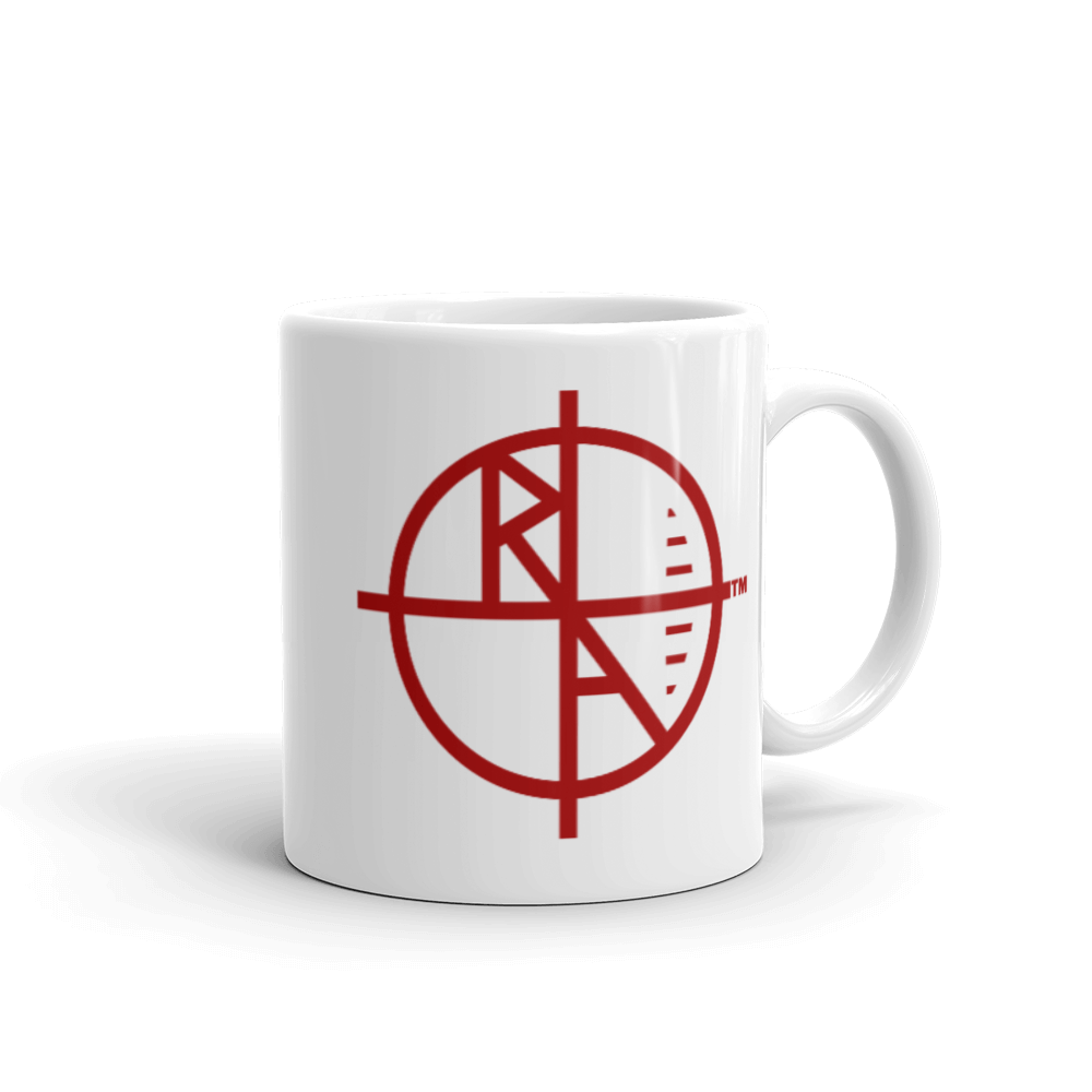 White Mug Red Logo