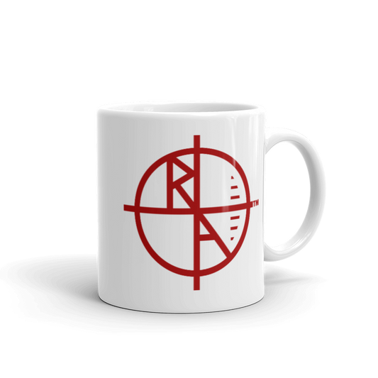 White Mug Red Logo