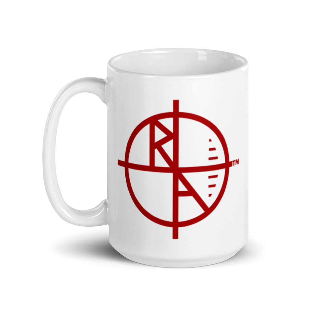 White Mug Red Logo