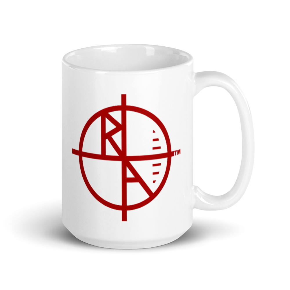 White Mug Red Logo