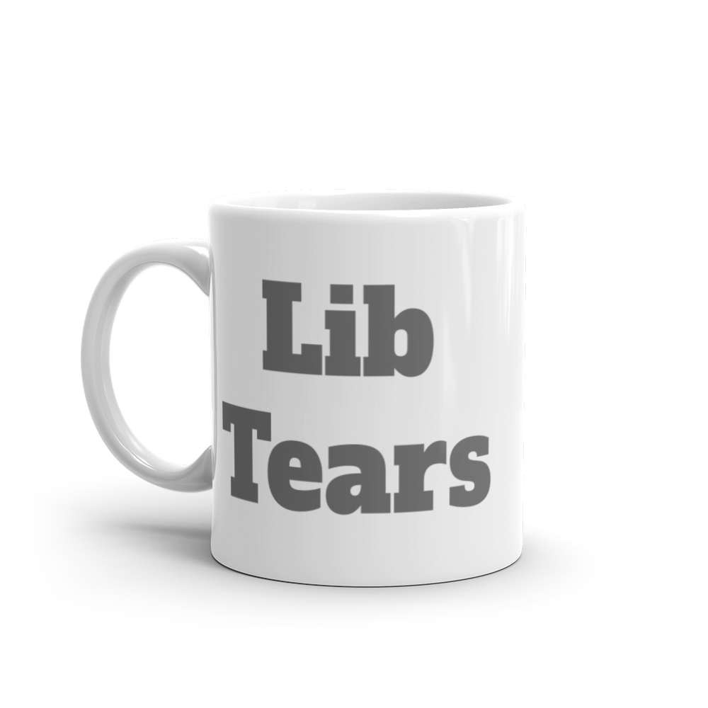 Lib Tears Gray Logo Mug