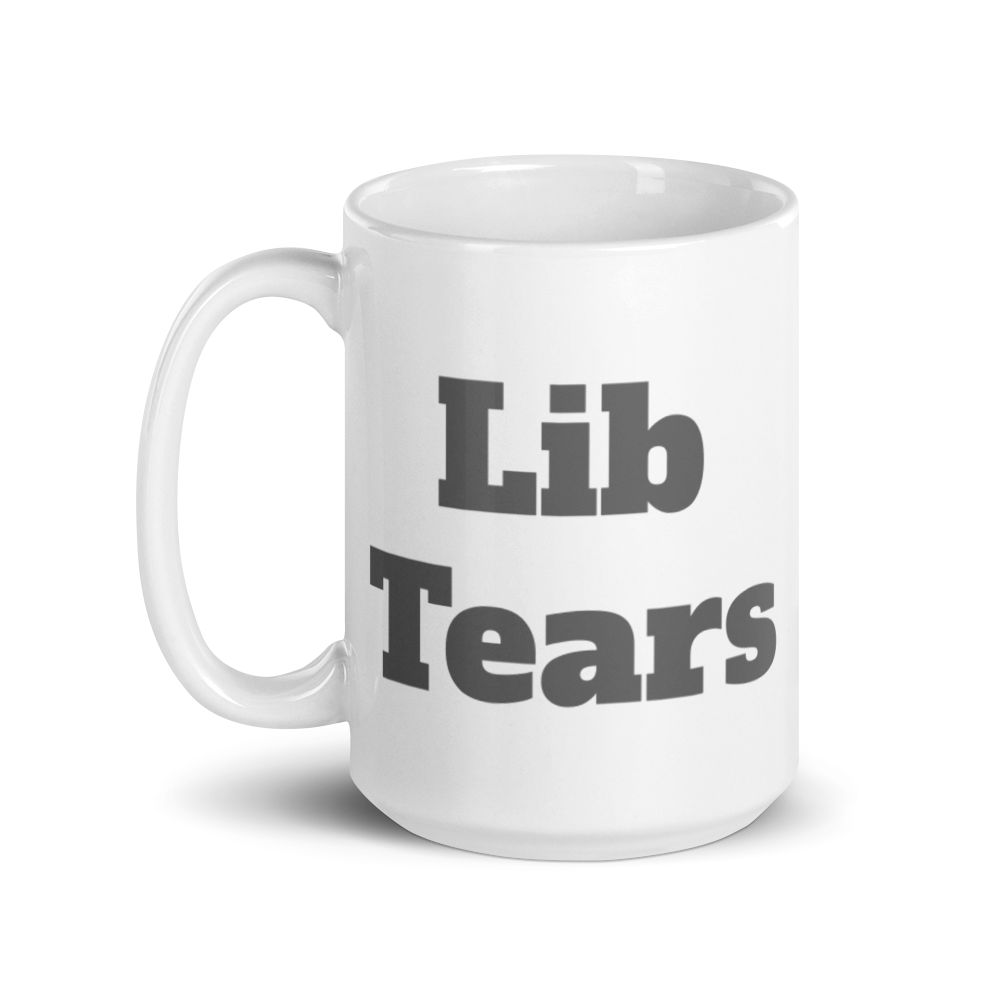 Lib Tears Gray Logo Mug